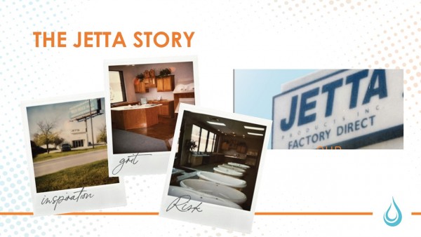 Historic photos of Jetta showrooms